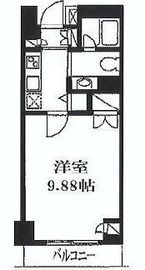 カスタリア戸越駅前 306 間取り図