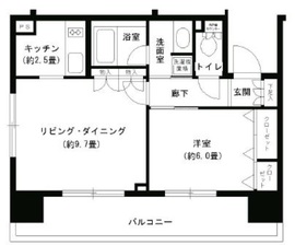 パークキューブ浅草田原町 308 間取り図