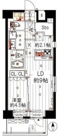 ガリシアグランデ江戸川橋 8階 間取り図