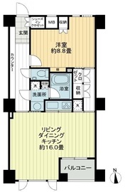 D'グランセ西麻布ハイヴァリー 2階 間取り図