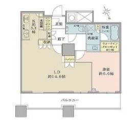 ザ・パークハウス西新宿タワー60 58階 間取り図