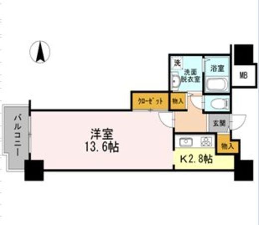 品川シーサイドビュータワー1 1018 間取り図