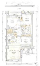 プラウド市ヶ谷南町ディアージュ 3階 間取り図