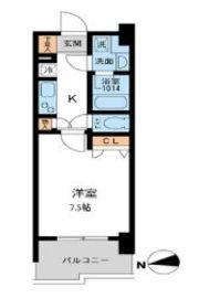 プライマル浅草橋 503 間取り図