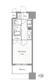 フィットエル森下 1009 間取り図