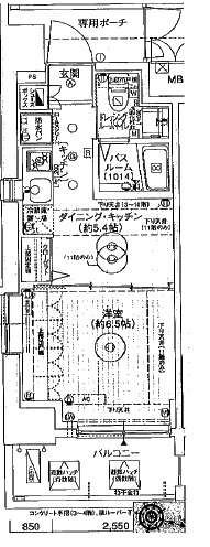 エステムプラザ飯田橋タワーレジデンス 508 間取り図