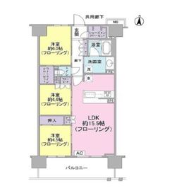 クレヴィア辰巳 11階 間取り図