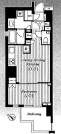 オープンレジデンシア品川 9階 間取り図