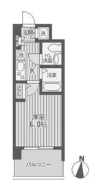 レジディア両国 203 間取り図