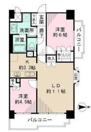 藤和シティスクエア三田サウスウイング 8階 間取り図