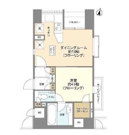 サンウッド赤坂フラッツ 7階 間取り図