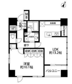 オープンレジデンシア日本橋水天宮 9階 間取り図