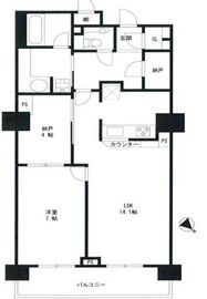 トーキョーオーディアム 6階 間取り図