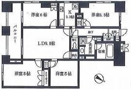 レジディア日本橋馬喰町 1301 間取り図