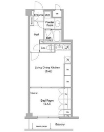 コンフォリア目黒長者丸 305 間取り図