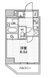 コンシェリア新橋 9階 間取り図