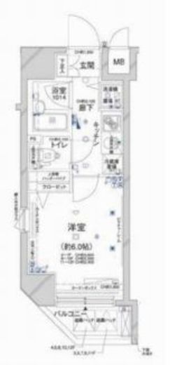 コンシェリア新橋 11階 間取り図
