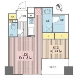 ローレルコート市ヶ谷 6階 間取り図