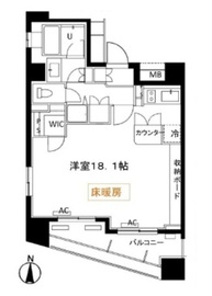 プライア渋谷 6階 間取り図