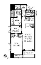 ドルフ日本橋人形町 2階 間取り図