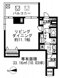 レジディア四谷三丁目 415 間取り図