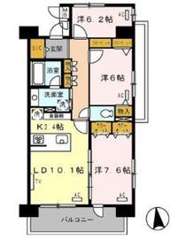 ロイヤルパークス西新井 1121 間取り図
