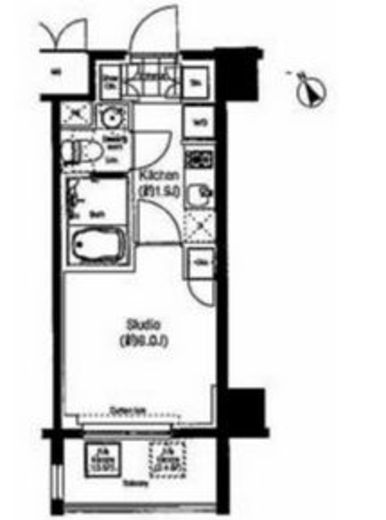 コンフォリア春日富坂 605 間取り図