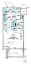 パークリュクス白金高輪 7階 間取り図