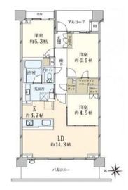 プラウド駒場 3階 間取り図