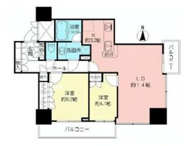 品川タワーフェイス 8階 間取り図