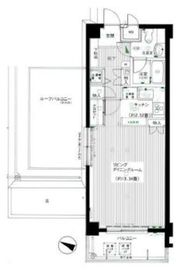 リシェ広尾 3階 間取り図