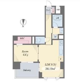 エルシノア住吉 1005 間取り図