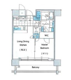 THE ROPPONGI TOKYO CLUB RESIDENCE 21階 間取り図