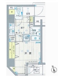 フォレシティ六本木 301 間取り図