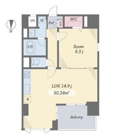 エルシノア住吉 303 間取り図