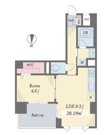 エルシノア住吉 1103 間取り図