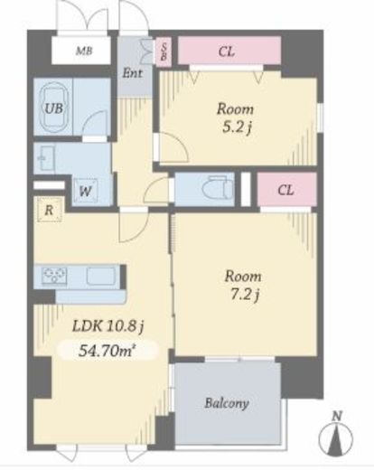 エルシノア住吉 602 間取り図