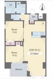 エルシノア住吉 301 間取り図