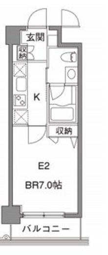 カスタリア中目黒 419 間取り図