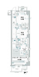 パレステージ文京江戸川橋 2階 間取り図