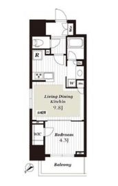 サンウッド東日本橋フラッツ 11階 間取り図