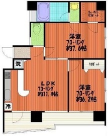 朝日サテライト原宿 7階 間取り図