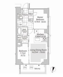 パークフラッツ渋谷神山町 402 間取り図