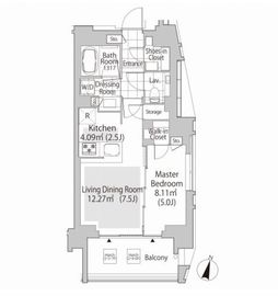 パークフラッツ渋谷神山町 305 間取り図