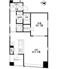 フォレシティ島津山 402 間取り図