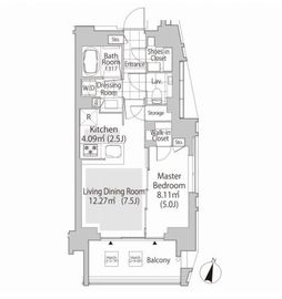 パークフラッツ渋谷神山町 505 間取り図