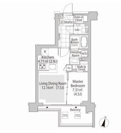 パークフラッツ渋谷神山町 304 間取り図