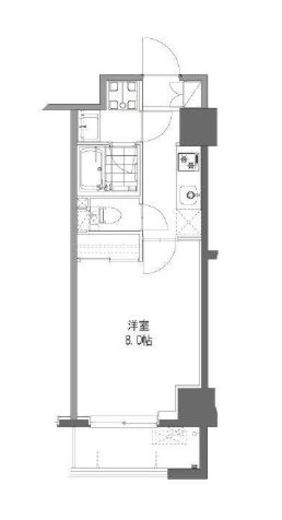 清澄白河レジデンス弐番館 813 間取り図