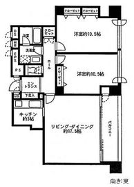 リバージュ品川 1301 間取り図