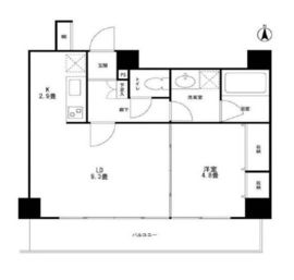 高輪三枝ビル 403 間取り図